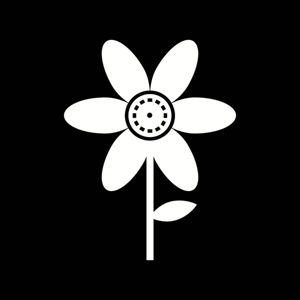 Unikalna Ikona Wektora Kwiatów — Wektor stockowy