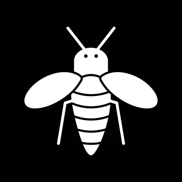 Унікальна Ікона Медова Бджола Векторна Ікона — стоковий вектор