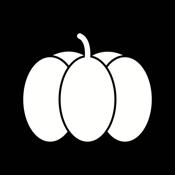 Einzigartiges Pumpkin Vector Glyph Icon — Stockvektor