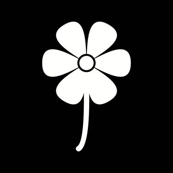 Unieke Bloemenvector Glyph Icoon — Stockvector