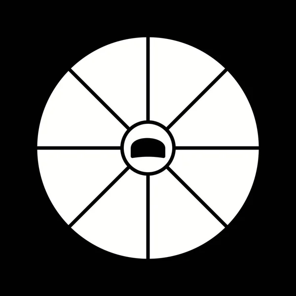 Уникальная Векторная Икона Apple Pie Glyph — стоковый вектор