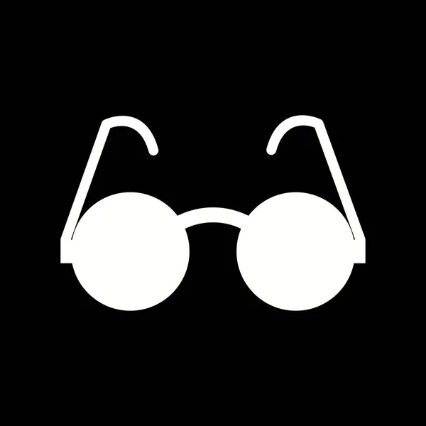 Gafas Sol Únicas Vector Glyph Icon — Archivo Imágenes Vectoriales