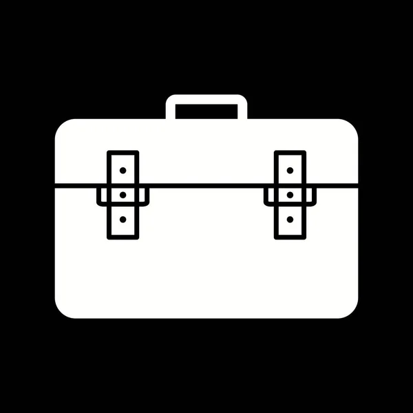 Unique Briefcase Vector Glyph Icon — Stock Vector