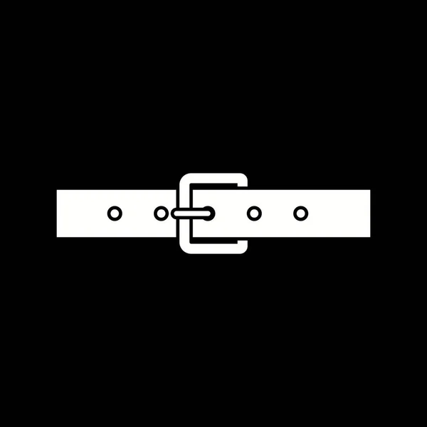 Unica Cintura Vettoriale Glyph Icona — Vettoriale Stock