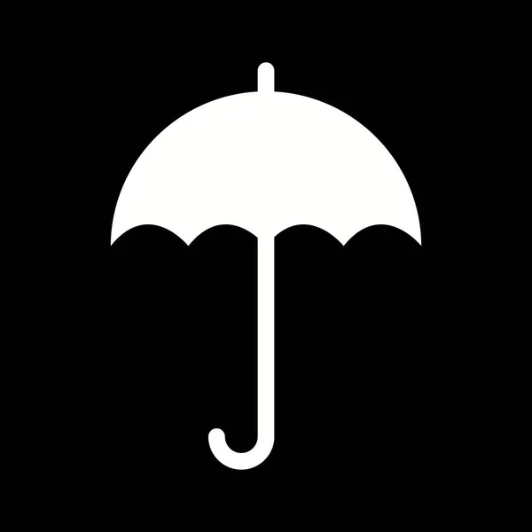 Μοναδική Ομπρέλα Εικονίδιο Διάνυσμα Glyph — Διανυσματικό Αρχείο