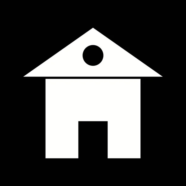 Unique Home Vector Glyph Icon — Stock Vector