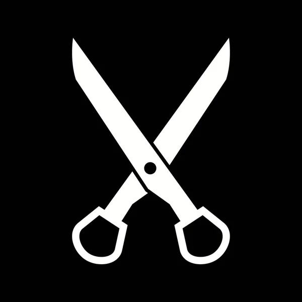 Einzigartiges Scissors Vector Glyph Icon — Stockvektor
