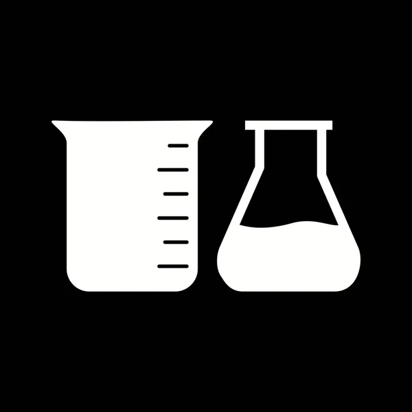 ユニークな化学ベクトルグリフアイコン — ストックベクタ