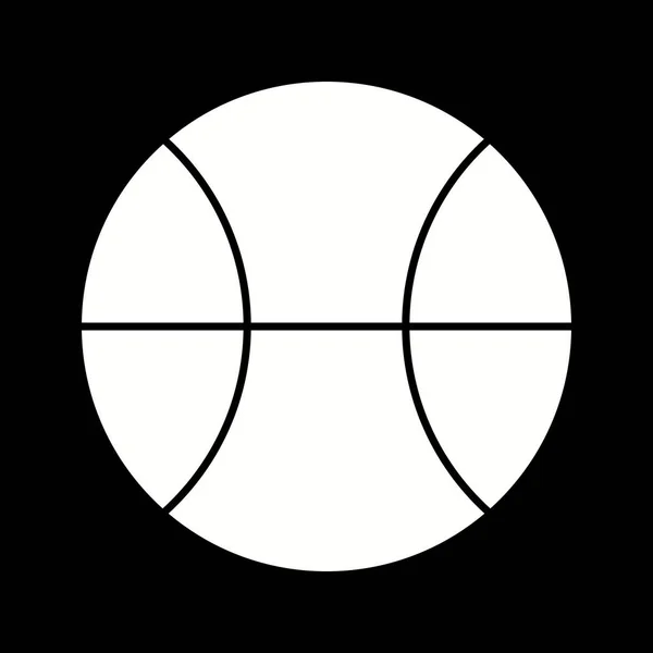 Icône Glyphe Vecteur Balle Unique — Image vectorielle