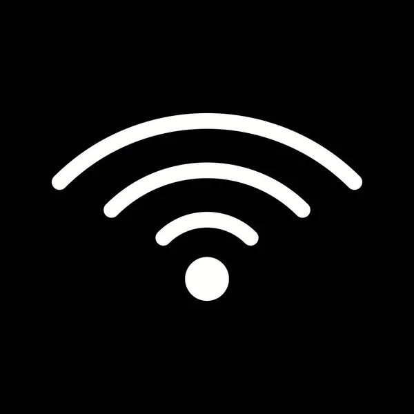 Einzigartiges Wifi Vector Glyph Icon — Stockvektor