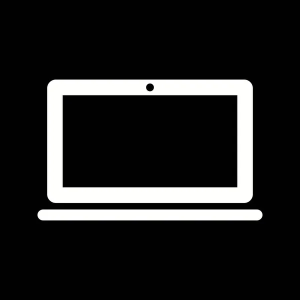 Einzigartiges Laptop Vector Glyph Icon — Stockvektor