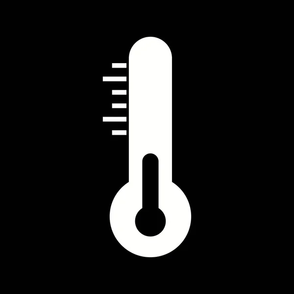 Icona Glyph Del Vettore Temperatura Unica — Vettoriale Stock