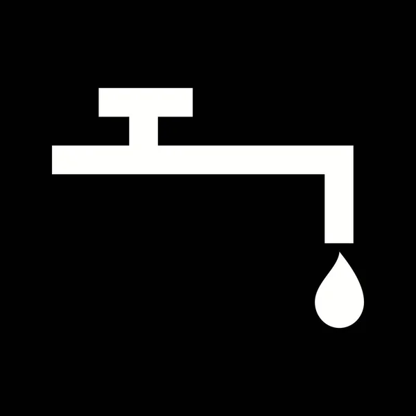 Einzigartiges Wasservektorglyphen Symbol — Stockvektor