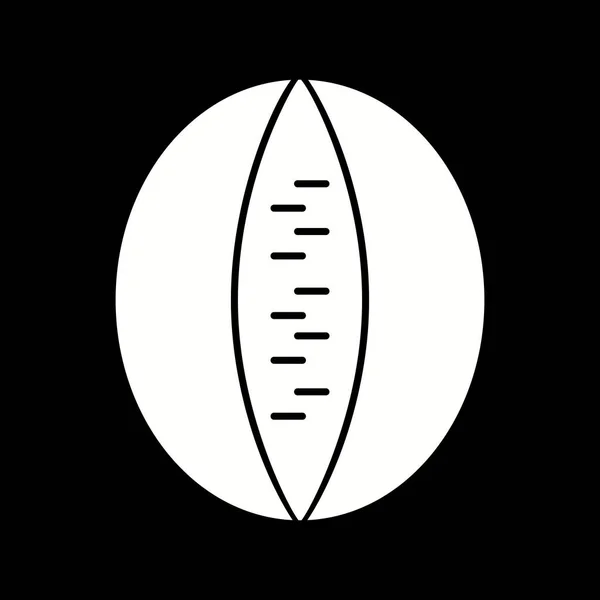 Unikátní Rock Meloun Vector Glyph Icon — Stockový vektor