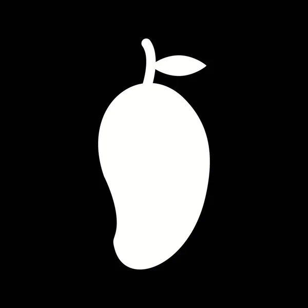 Einzigartiges Mango Vector Glyph Icon — Stockvektor