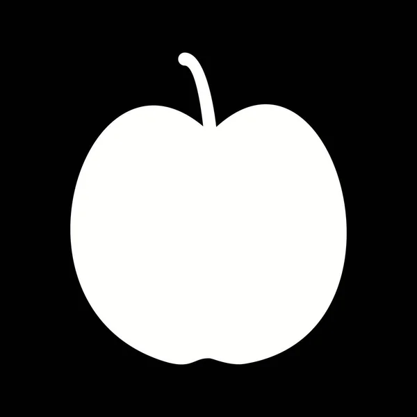 Unico Apple Vector Glyph Icona — Vettoriale Stock