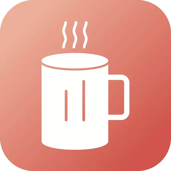 Eşsiz Sıcak Kahve Vektörü Kabartma Simgesi — Stok Vektör