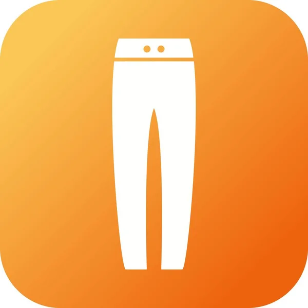 Glyphe Icône Unique Chaud Pour Pantalon — Image vectorielle