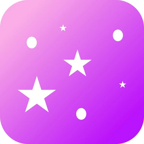 Étoiles Uniques Glyphe Vectoriel — Image vectorielle