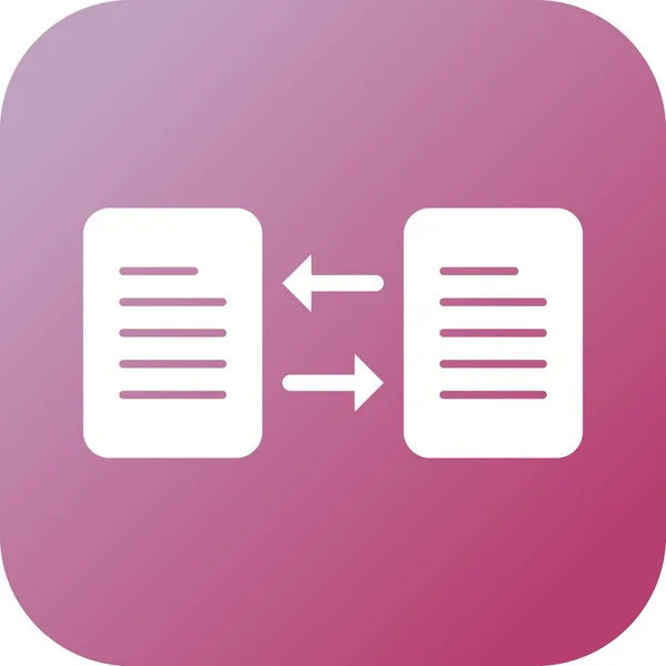 Eşsiz Dosya Aktarım Vektörü Glyph Simgesi