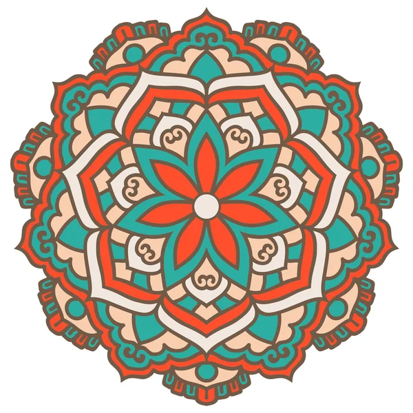 Mandala. Vector Ethnic Oriental Circle Ornament. — Stock Vector