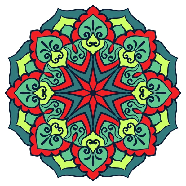 Mandala. Vetor étnico oriental círculo ornamento . — Vetor de Stock