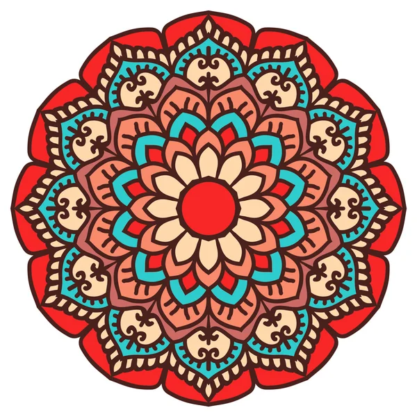 Mandala. Vector Ethnic Oriental Circle Ornament. — Stock Vector