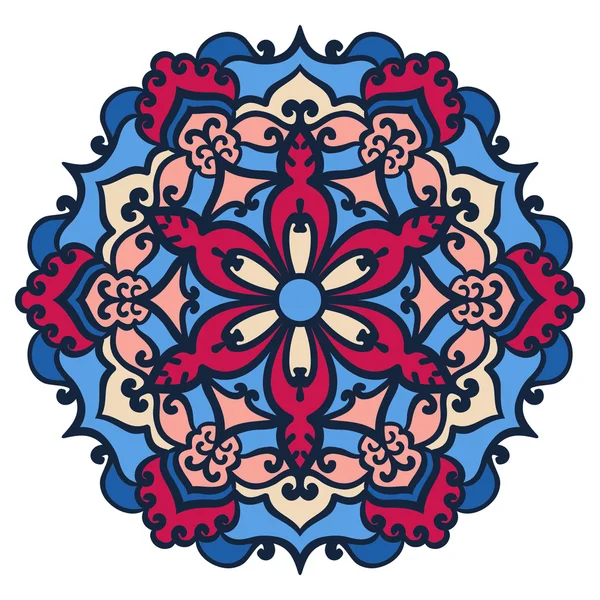 Mandala. Vector Ethnic Oriental Circle Ornament. — Stock Vector