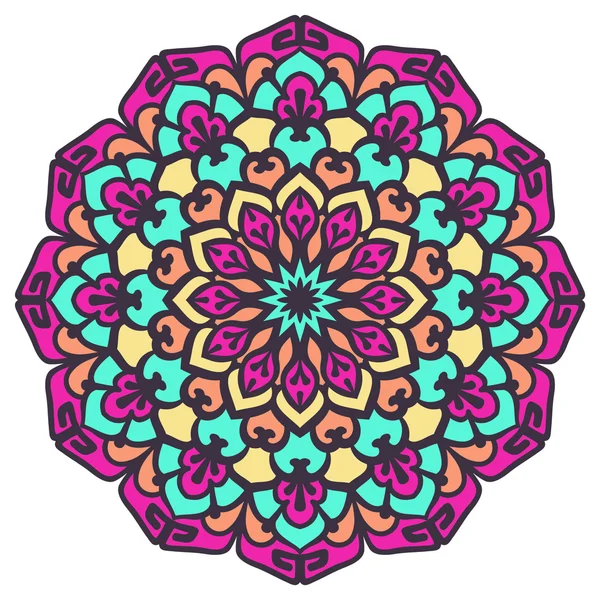 Mandala. Vektor etnické orientální kruh Ornament. — Stockový vektor