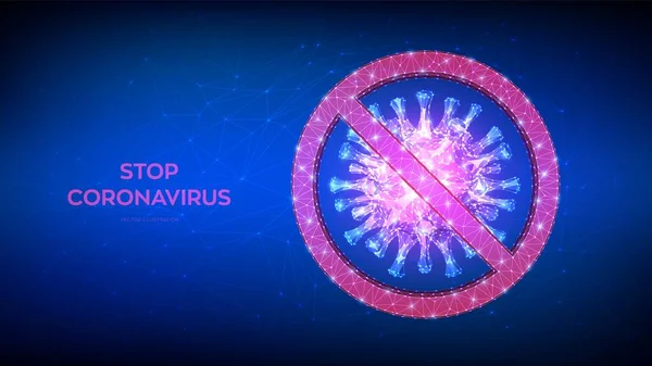 Εστία Του Coronavirus 2019 Ncov Σταμάτα Covid Μικροσκοπική Άποψη Του — Διανυσματικό Αρχείο