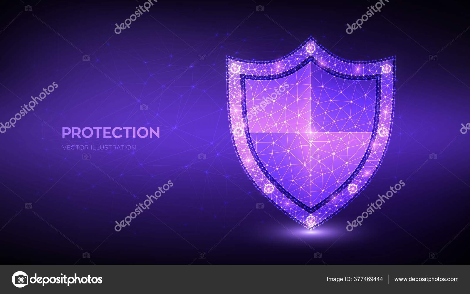 Image vectorielle Bouclier Protection Concept D'entreprise Safe  Cybersécurité Information Sécurité Réseau Illustre par ©IuriiMotov -  377469444, image size:1600x1001