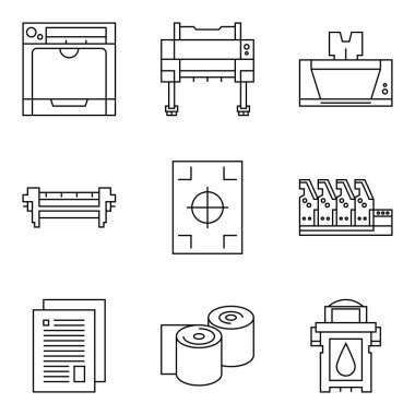 teknoloji simgeler vektör
