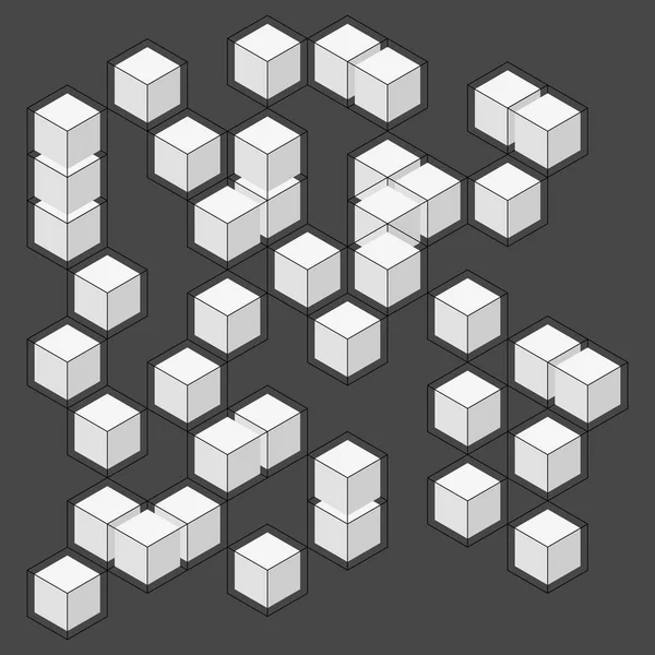 Cubes vectoriels abstraits — Image vectorielle