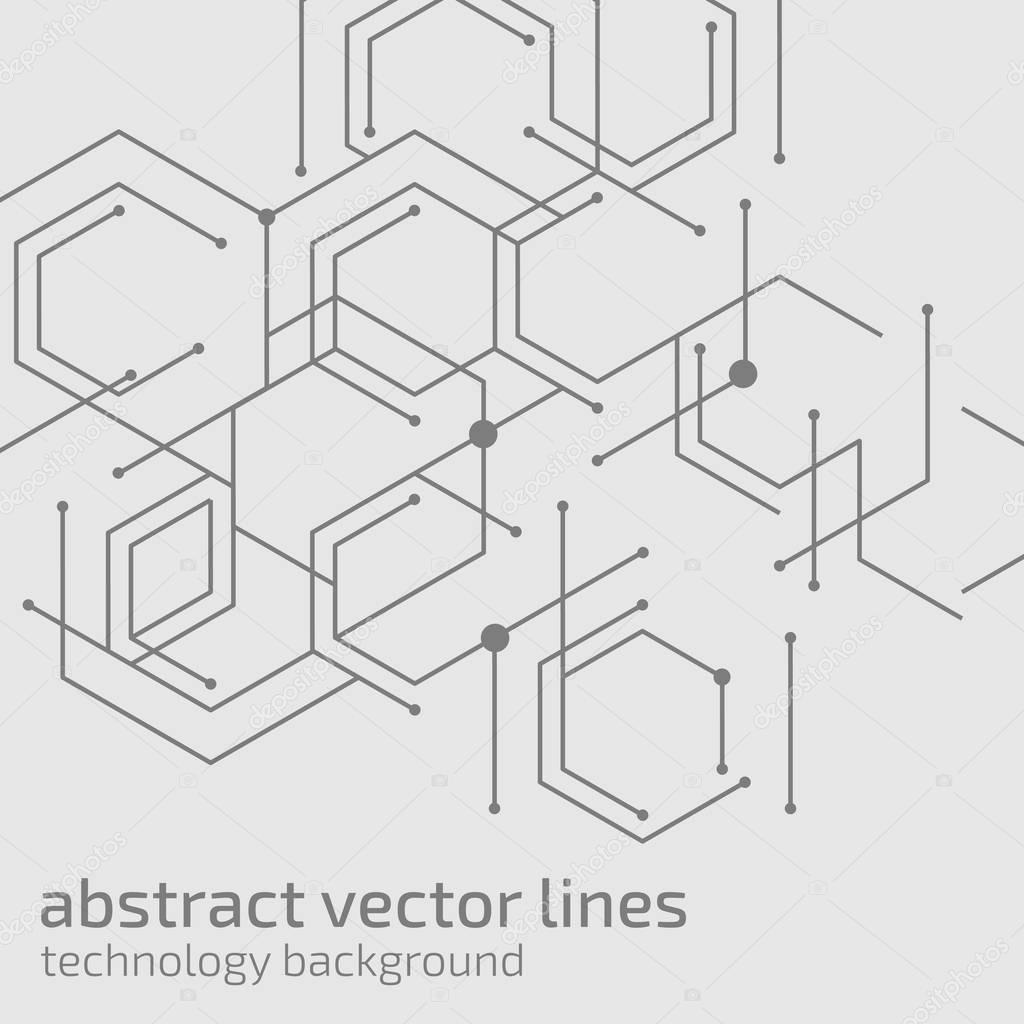 Abstract vector lines