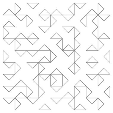 soyut hatları desenini