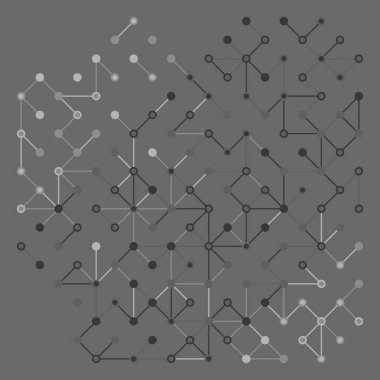 soyut hatları desenini