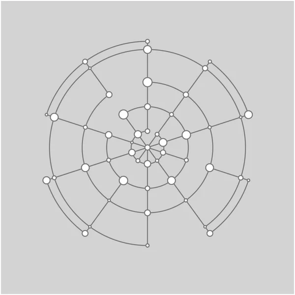 Cercle technologique abstrait — Image vectorielle