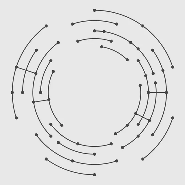 Linhas circulares abstratas — Vetor de Stock