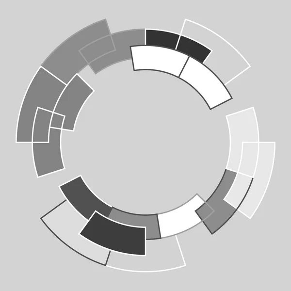 Lignes de cercle abstraites — Image vectorielle