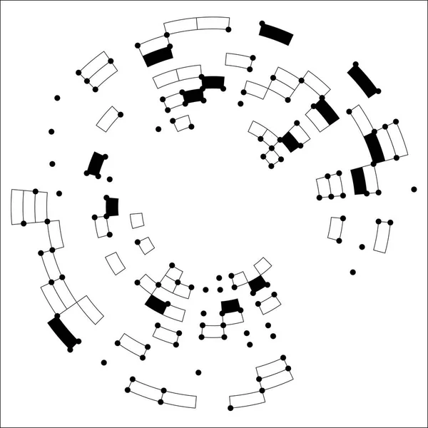 Lignes et points abstraits — Image vectorielle