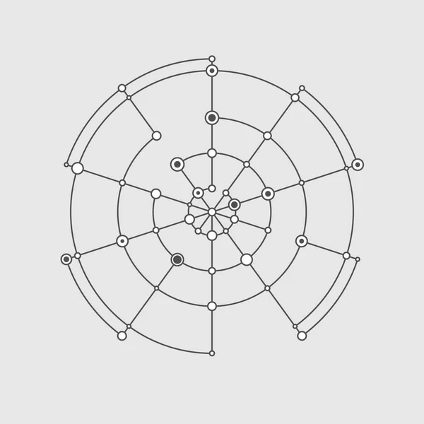 Círculo de tecnología abstracta — Archivo Imágenes Vectoriales