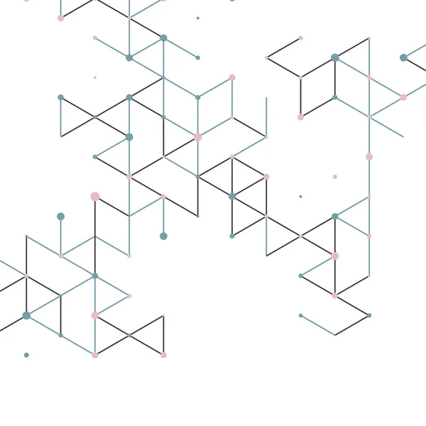 正方形メッシュと近代的な技術の図 — ストックベクタ
