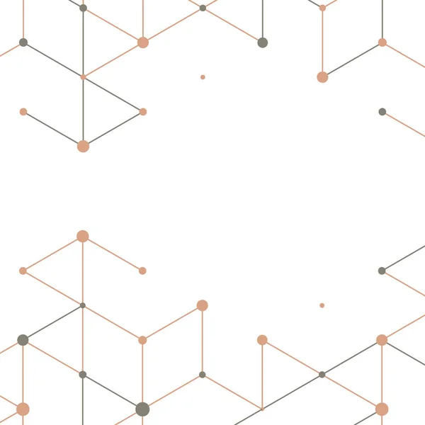 Сучасна технологічна ілюстрація з квадратною сіткою — стоковий вектор