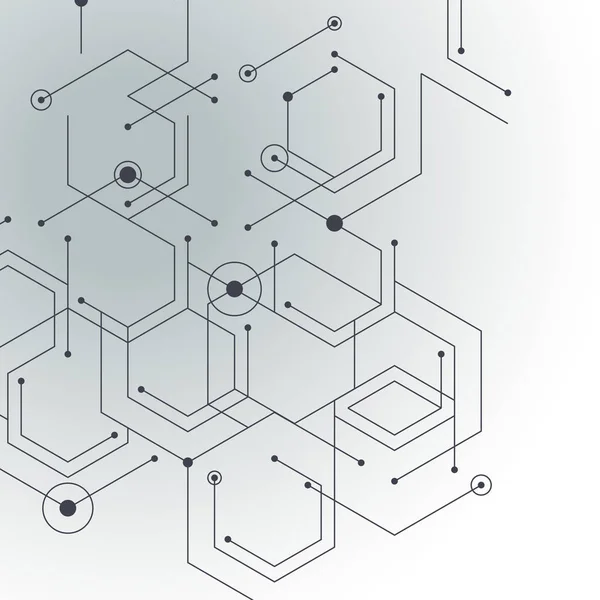 Linhas e pontos geométricos —  Vetores de Stock