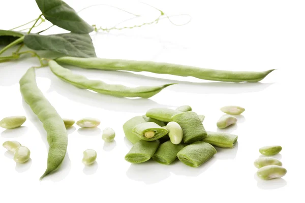 Syrové zelené fazolky. — Stock fotografie