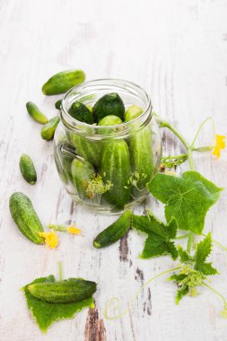 Turşu. Korunmuş salatalık.