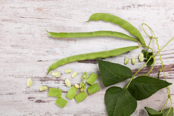 Frijoles verdes, legumbres . — Foto de Stock