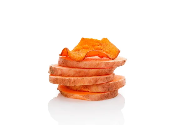 Red batata chips — Stock Photo, Image