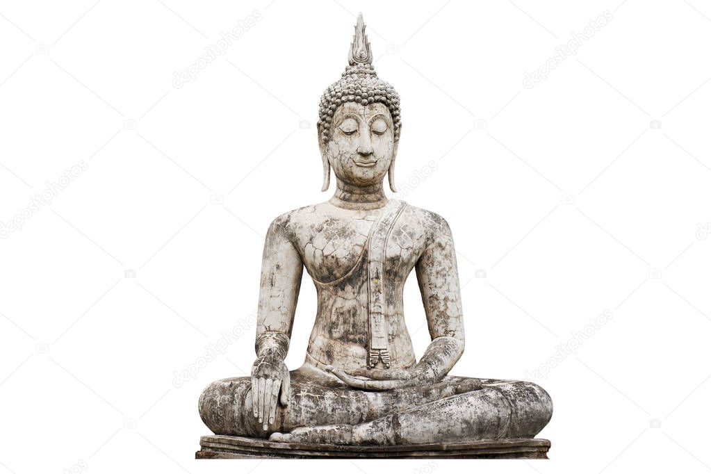 Buddha statue isolated.