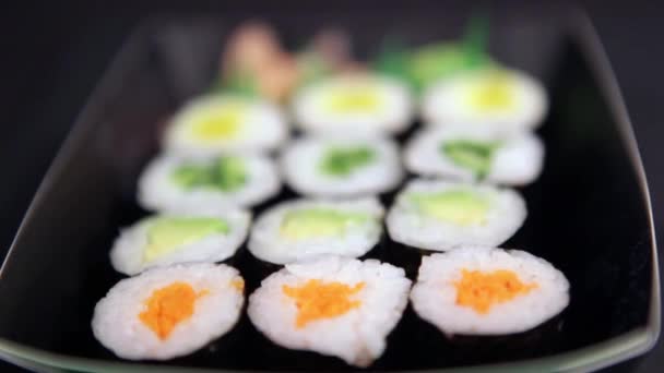 Sushi take away polu. — Wideo stockowe